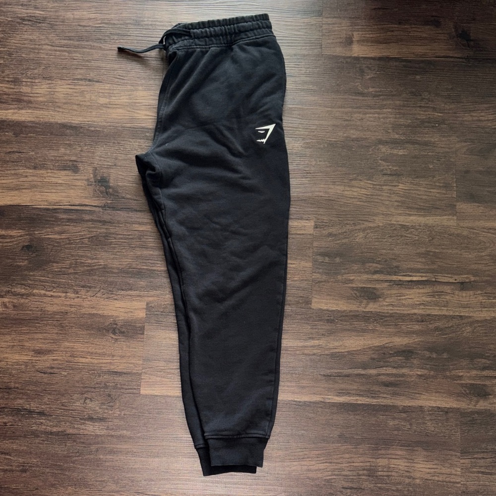 Black Joggers with Gymshark logo